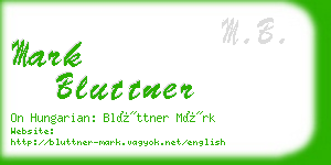 mark bluttner business card